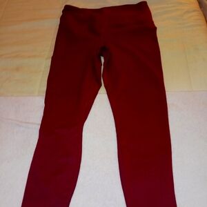 Red leggings by velocity size L